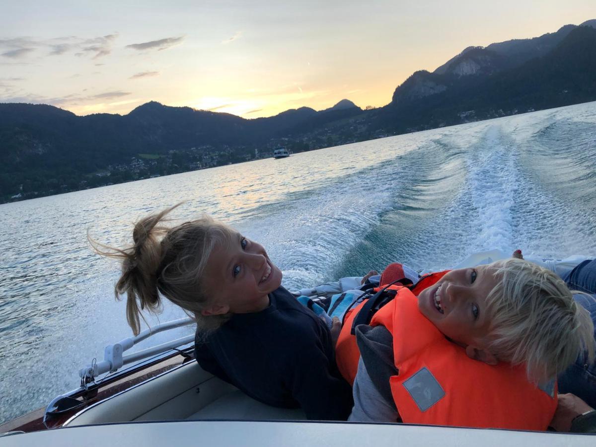 Wolfgangsee Seeblickplatzl 220 - Mit Tollem Seeblick! Strobl Kültér fotó